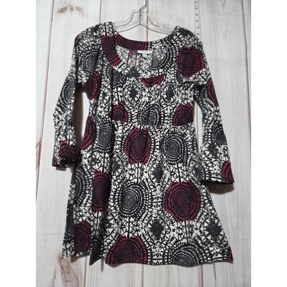 Liz Lange Shirt Maternity Large Pink Black